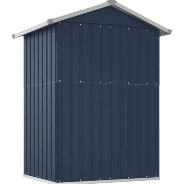 Outlet The Living Store Trädgårdsskjul antracit 126x97,5x177 cm galvaniserat stål - Förråd & Redskapsbodar Skjul, Garage & Carports