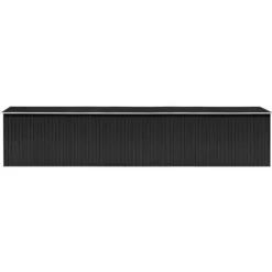 New The Living Store Trädgårdsskjul antracit 257x990x181 cm galvaniserat stål - Förråd & Redskapsbodar Skjul, Garage & Carports