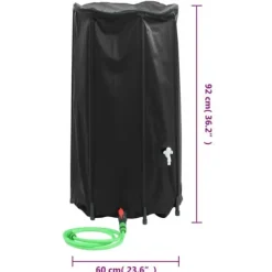 Online The Living Store Vattentank med kran vikbar 250 L PVC - Bevattning Regntunnor