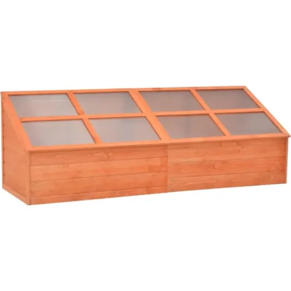 The Living Store Växthus trä 180x57x62 cm - Växthus
