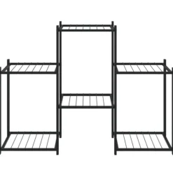 Discount The Living Store Växtställ 83x25x60 cm svart järn - Växtställ Växtställ