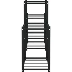 Discount The Living Store Växtställ 83x25x60 cm svart järn - Växtställ Växtställ