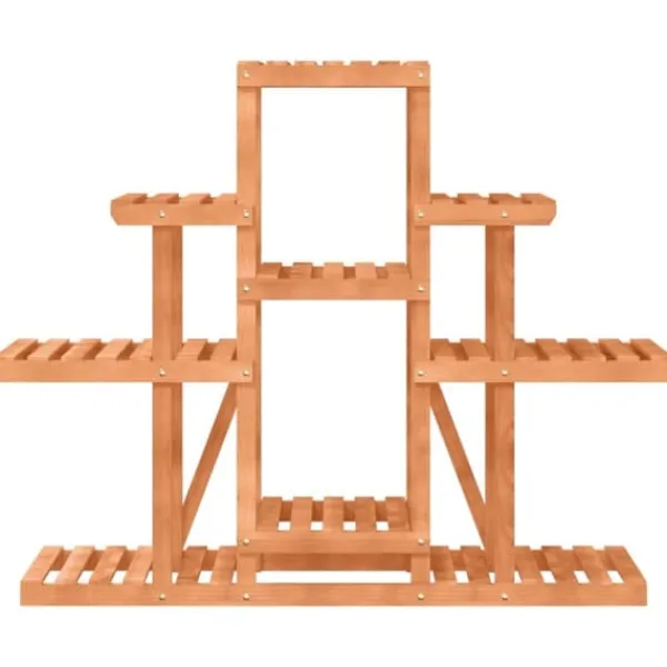 Best The Living Store Växtställ 110x25x96 cm massivt granträ - Växtställ Växtställ