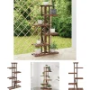 New The Living Store Växtställ 75x25x140,5 cm massivt granträ - Växtställ Krukor & Växtbehållare