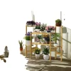 6-Tier Bambuplantställ, Minimalistisk Design, Hög Viktkapacitet,L