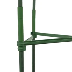 Tomatburar med växtpåsar - Justerbart stålstöd för tomater och vinrankor | Färg: Grön | Storlek: 116 cm | 4 st