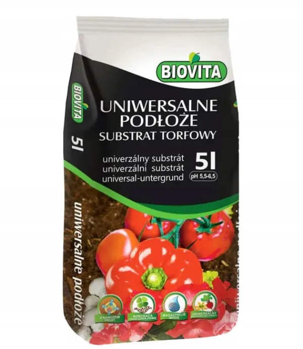 Clearance TORVSUBSTRAT JORD PH 5,5-6,5 BIOVITA 5L Jord & Sand