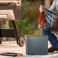 Hot Traeger Hink Och Lock Pellet Staydry Svart Tillbehör Till Vedeldade Kaminer & Öppna Spisar