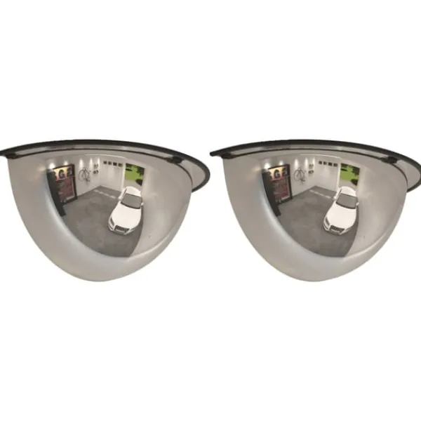 New Trafikspeglar kupol 2 st Ø40 cm 180° akryl Säkerhetsspeglar