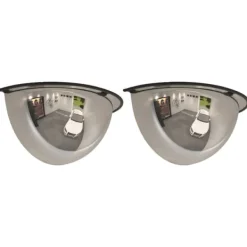 Trafikspeglar kupol 2 st Ø30 cm 180° akryl Säkerhetsspeglar