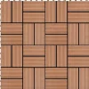vidaXL Trall 11 st WPC 30x30 cm 1 kvm brun