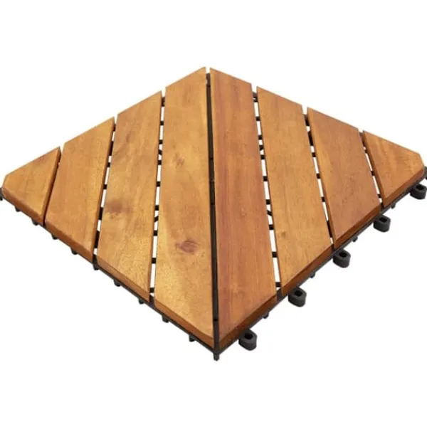 Clearance Trall 10 st 30x30 cm massivt akaciaträ - Trall - Balkongtrall - Home & Living Trädgårdsprydnader