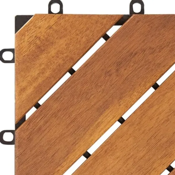 Clearance Trall 10 st 30x30 cm massivt akaciaträ - Trall - Balkongtrall - Home & Living Trädgårdsprydnader