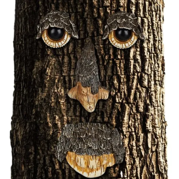 Träansiktsdekoration, 11x7x3,5 cm, Grön