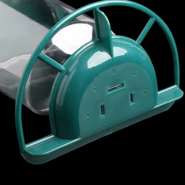Transparent fågelmatare Automatisk fågelmatare i plast med sugkoppar