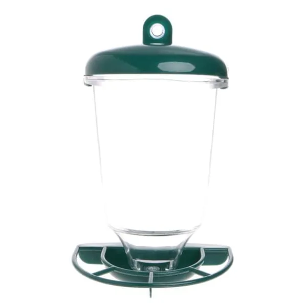 Transparent fågelmatare Automatisk fågelmatare i plast med sugkoppar