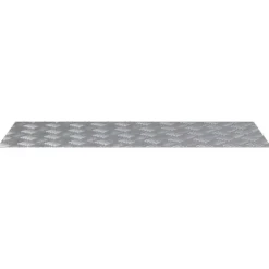vidaXL Trappsteg Rektangulär 4 pcs Silver 100 x 40 cm Aluminium