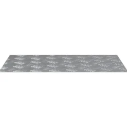 vidaXL Trappsteg Rektangulär 4 pcs Silver 70 x 40 cm Aluminium