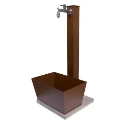 Discount Trädgård fontän - 42/QVR - Målade metall - Cementbas - Rostfärg Fontäner & Dammar
