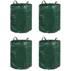 Sale Trädgårdsavfallspåsar - miniClove - LIK5918 - 4x 272L - Grön och svart - Polyeten Trädgårdskorgar
