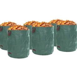 vidaXL Trädgårdsavfallspåsar 12 pcs Grön 79 x 79 x 99,5 cm
