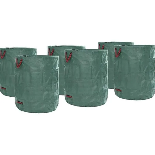 vidaXL Trädgårdsavfallspåsar 12 pcs Grön 79 x 79 x 99.5 cm