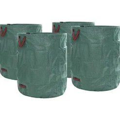 Outlet Trädgårdsavfallspåsar 4 pcs Grön 79 x 79 x 99,5 cm Polypropylen Trädgårdskorgar