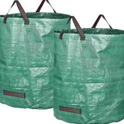 New Trädgårdsavfallspåsar - Rivsäkra - 272L - Polypropen - Vattenavvisande - Allergivänligt Trädgårdskorgar