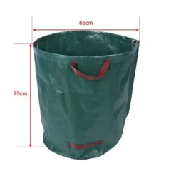 Trädgårdsavfallspåsar - 2st - Kapacitet 270L - Extrastark polypropylen - 50kg max Trädgårdskorgar