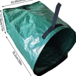 New Trädgårdsavfallspåsar (H43,18cm, D76,2cm), Grön avfallspåse Stor trädgårdspåse med sopskanna för trädgård med [567] Trädgårdskorgar