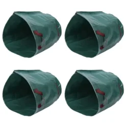 Discount Trädgårdsavfallspåse - TBEST - 4st - 270L - Stark polypropen - Flexibel tejp Kompostering