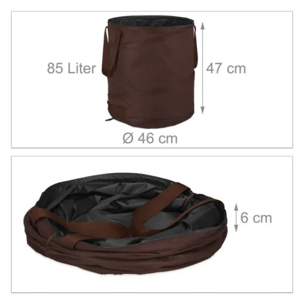 Best Trädgårdsavfallspåse set, 47x46 cm, Brun Trädgårdskorgar