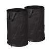 Trädgårdsavfallspåse set, 72x45 cm, Svart Trädgårdskorgar