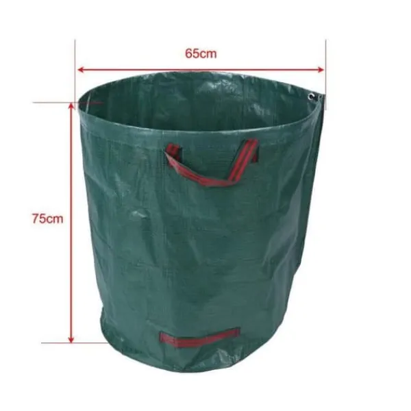 Trädgårdsavfallssäckar - Miljövänliga - Pack om 4 - 270L - Höjd 76cm - Diameter 66cm