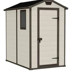 Clearance Trädgårdsbod - Keter - Herrgård 4x6 - Armerad harts - Med fönster - Enkel montering Skjul, Garage & Carports