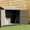 vidaXL Trädgårdsbod antracit 102x52x112 cm massivt granträ