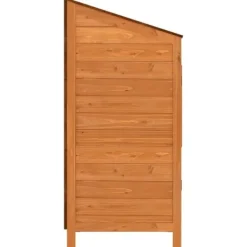 Clearance Trädgårdsbod brun 55x52x112 cm massivt granträ - Trädgårdsbod - Trädgårdsbodar - Home & Living Skjul, Garage & Carports