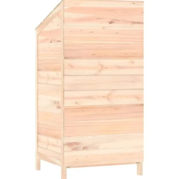 Online Trädgårdsbod i massivt granträ för förvaring av trädgårdsredskap | Storlek: 55x52x112 cm Skjul, Garage & Carports