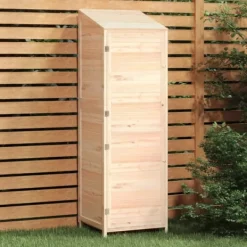 Outlet Trädgårdsbod 55x52x174,5 cm massivt granträ Skjul, Garage & Carports