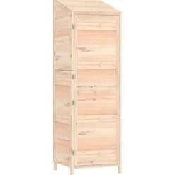 Outlet Trädgårdsbod 55x52x174,5 cm massivt granträ Skjul, Garage & Carports