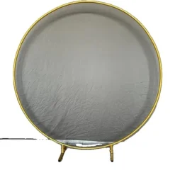 Sale Trädgårdsbröllop Metallställning, Cirkulär Bågdesign, Mångsidig Dekoration för Alla Tillfällen, 2m (78,7 tum), Guld Valvbågar, Spaljéer, Bersåer & Pergolor