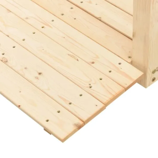 Trädgårdsbroar - Living Trädgårdsbro med kedjeräcken 150x67x56cm massivt granträ Trädgårdsbroar
