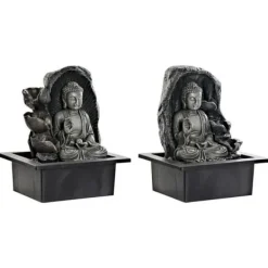 Trädgårdsfontän - Buda - Harts - Orientalisk - Vit - 21 x 17,5 x 25 cm (2 enheter)
