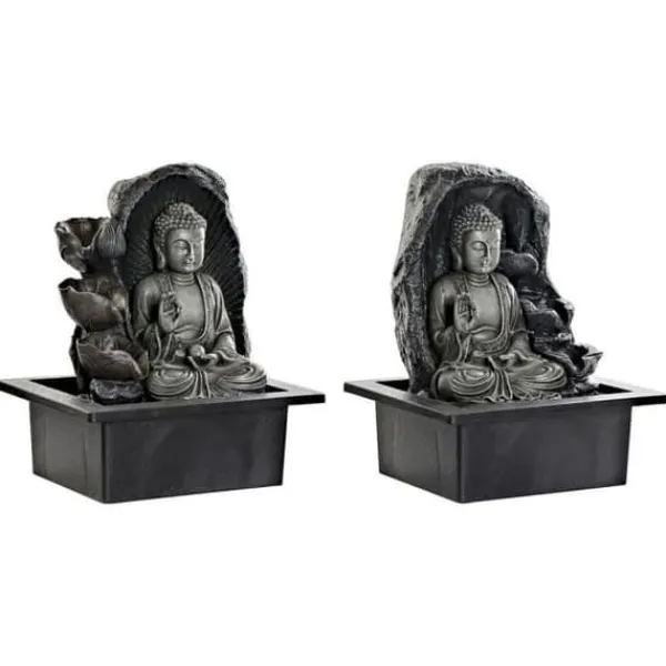 Trädgårdsfontän - Buda - Harts - Orientalisk - Vit - 21 x 17,5 x 25 cm (2 enheter)