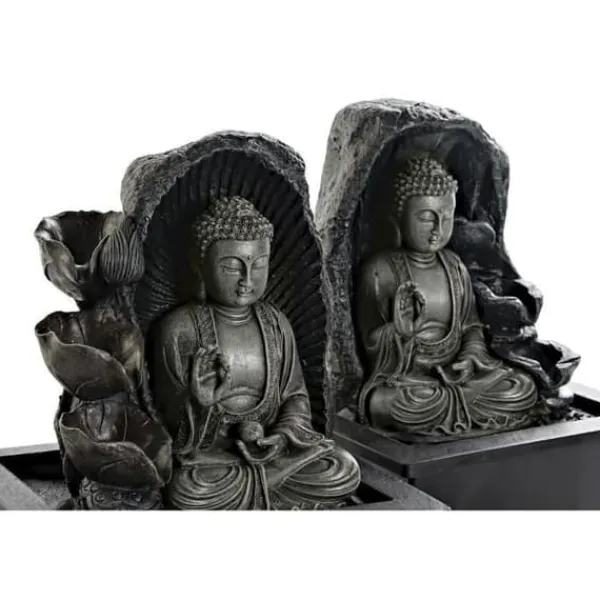 Trädgårdsfontän - Buda - Harts - Orientalisk - Vit - 21 x 17,5 x 25 cm (2 enheter)