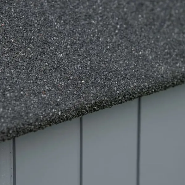 Online Trädgårdsförråd, Trä, 129x51,5x180 cm, Grå och Svart Skjul, Garage & Carports