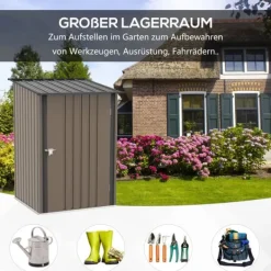 Outlet Trädgårdsförråd, 100x103x160 cm, Brun Skjul, Garage & Carports