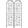 Trädgårdsgaller, Metallkonstruktion, Lätt montering, svart