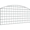vidaXL Trädgårdsgärd i stål - - 5 delar - 100x50 cm - Grön - Väderbeständig stål - Utomhusbruk