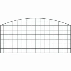 vidaXL Trädgårdsgärd i stål - - 5 delar - 100x50 cm - Grön - Väderbeständig stål - Utomhusbruk